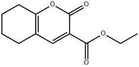 Ethyl 2-oxo-5,6,7,8-tetrahydro-2H-chromene-3-carboxylate Struktur