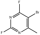 5-Bromo-2,4-difluoro-6-methylpyrimidine Struktur