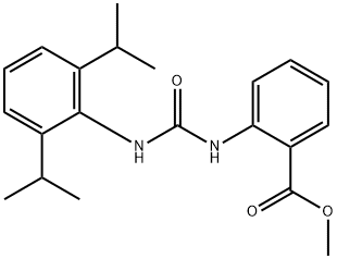 methyl 2-(3-(2,6-diisopropylphenyl)ureido)benzoate Struktur