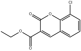 Ethyl 8-chloro-2-oxo-2H-chromene-3-carboxylate Struktur