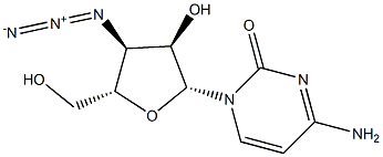 3'-Azido-3'-deoxycytidine Struktur