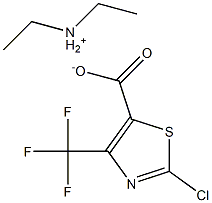 Diethylammonium 2-chloro-4-(trifluoromethyl)thiazole-5-carboxylate Struktur