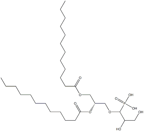 1,2-Dilauroyl-sn-glycero-3-phosphorylglycerol Struktur