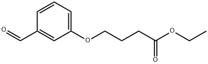 Butanoic acid, 4-(3-formylphenoxy)-, ethyl ester Struktur