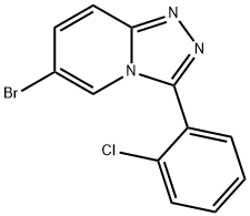 6-Bromo-3-(2-chlorophenyl)-[1,2,4]triazolo[4,3-a]pyridine Struktur