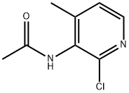 N-(2-Chloro-4-methyl-pyridin-3-yl)-acetamide Struktur