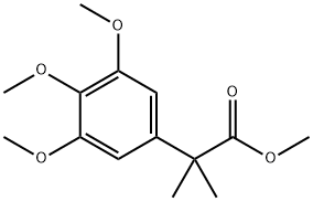 Methyl 2-methyl-2-(3,4,5-trimethoxyphenyl)propanoate Struktur