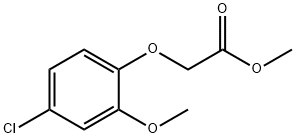 Methyl 2-(4-chloro-2-methoxyphenoxy)acetate Struktur