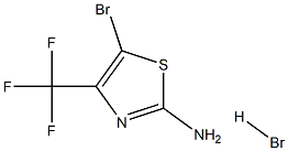 5-Bromo-4-(trifluoromethyl)thiazol-2-amine hydrobromide Struktur