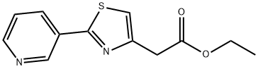 ethyl 2-(2-(pyridin-3-yl)thiazol-4-yl)acetate Struktur