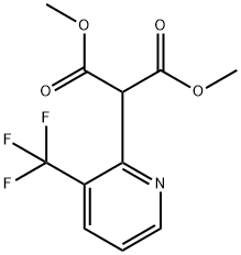 Dimethyl 2-(3-(trifluoromethyl)pyridin-2-yl)malonate Struktur