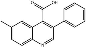 6-Methyl-3-phenylquinoline-4-carboxylic acid Struktur