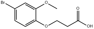 3-(4-Bromo-2-methoxyphenoxy)propanoic acid Struktur