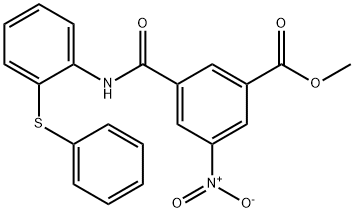 methyl 3-nitro-5-((2-(phenylthio)phenyl)carbamoyl)benzoate Struktur