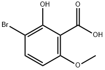 3-bromo-2-hydroxy-6-methoxysalicylic acid Struktur