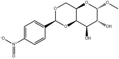 Methyl 4,6-O-[(S)-(4-nitrophenyl)methylene]-alpha-D-galactopyranoside Struktur