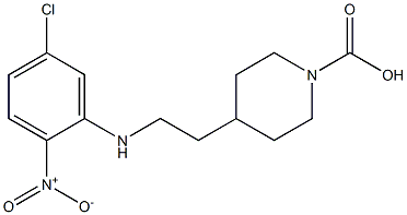 1-PIPERIDINECARBOXYLIC ACID, 4-[(5-CHLORO-2-NITROPHENYL)AMINO]-ETHYL ESTER Struktur