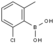 (2-Chloro-6-methylphenyl)boronic acid Struktur