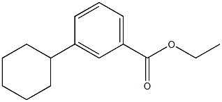 Benzoic acid, 3-cyclohexyl-, ethyl ester Struktur