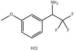 2,2,2-Trifluoro-1-(3-methoxyphenyl)ethanamine hydrochloride Struktur