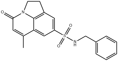 N-benzyl-6-methyl-4-oxo-1,2-dihydro-4H-pyrrolo[3,2,1-ij]quinoline-8-sulfonamide Struktur