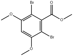 methyl 2,6-dibromo-3,5-dimethoxybenzoate Struktur