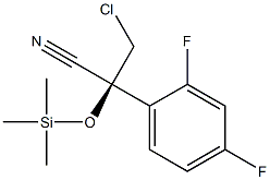 (S)-3-chloro-2-(2,4-difluorophenyl)-2-((trimethylsilyl)oxy)propanenitrile Struktur