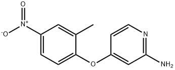 4-(2-Methyl-4-Nitrophenoxy)Pyridin-2-Amine Struktur