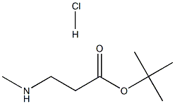 3-Methylaminopropionic acid tert-butyl ester hydrochloride Struktur