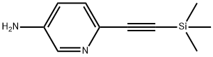 6-((trimethylsilyl)ethynyl)pyridin-3-amine Struktur