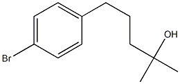 5-(4-bromophenyl)-2-methylpentan-2-ol Struktur