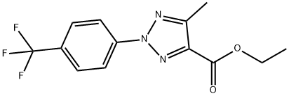 ethyl 5-methyl-2-(4-(trifluoromethyl)phenyl)-2H-1,2,3-triazole-4-carboxylate(WXG00619) Struktur