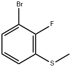 (3-bromo-2-fluorophenyl)(methyl)sulfane Struktur