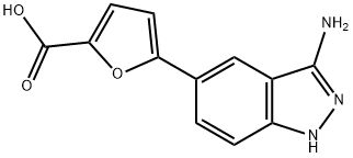 5-(3-Amino-1H-indazol-5-yl)furan-2-carboxylic acid Struktur