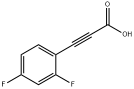 3-(2,4-Difluorophenyl)Prop-2-Ynoic Acid Struktur