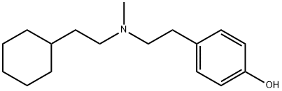 4-(2-((2-Cyclohexylethyl)(methyl)amino)ethyl)phenol Struktur