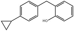 2-(4-Cyclopropylbenzyl)phenol Struktur