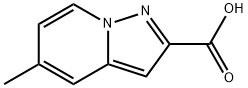 5-methylpyrazolo[1,5-a]pyridin-2-carboxylic acid Struktur