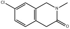 7-chloro-2-methyl-1,4-dihydro-2H-isoquinolin-3-one Struktur