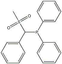 ((Methylsulfinyl)(phenyl)methyl)diphenylphosphine oxide Struktur