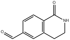 1,2,3,4-tetrahydro-1-oxo-6-isoquinolinecarboxaldehyde Struktur