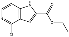 Ethyl 4-chloro-1H-pyrrolo[3,2-c]pyridine-2-carboxylate Struktur