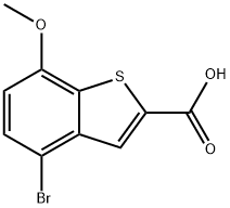 4-Bromo-7-methoxybenzo[b]thiophene-2-carboxylic acid Struktur