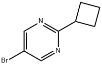 5-Bromo-2-(cyclobutyl)pyrimidine Struktur