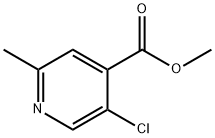 methyl 5-chloro-2-methylisonicotinate Struktur