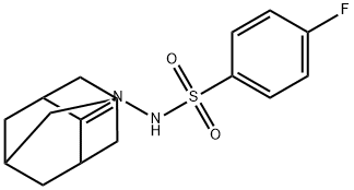 N'-(adamantan-2-ylidene)-4-fluorobenzenesulfonohydrazide Struktur