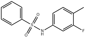 Benzenesulfonamide, N-(3-fluoro-4-methylphenyl)- Struktur