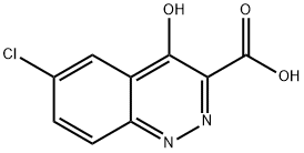 6-Chloro-4-oxo-1,4-dihydrocinnoline-3-carboxylic acid Struktur