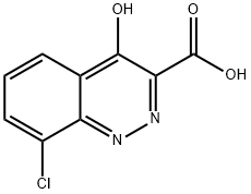 8-Chloro-4-oxo-1,4-dihydrocinnoline-3-carboxylic acid Struktur