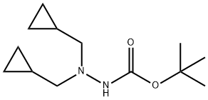 n',n'-bis(cyclopropylmethyl)(tert-butoxy)carbohydrazide Struktur